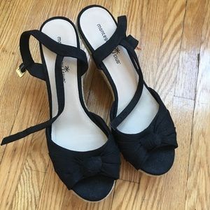 Montego Bay Club Black Wedges
